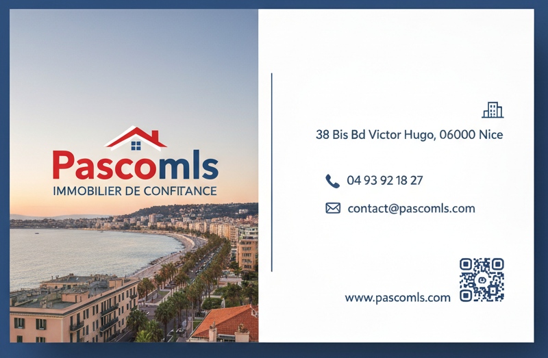 Plaquette Pascomls - Présentation de notre agence immobilière à Nice